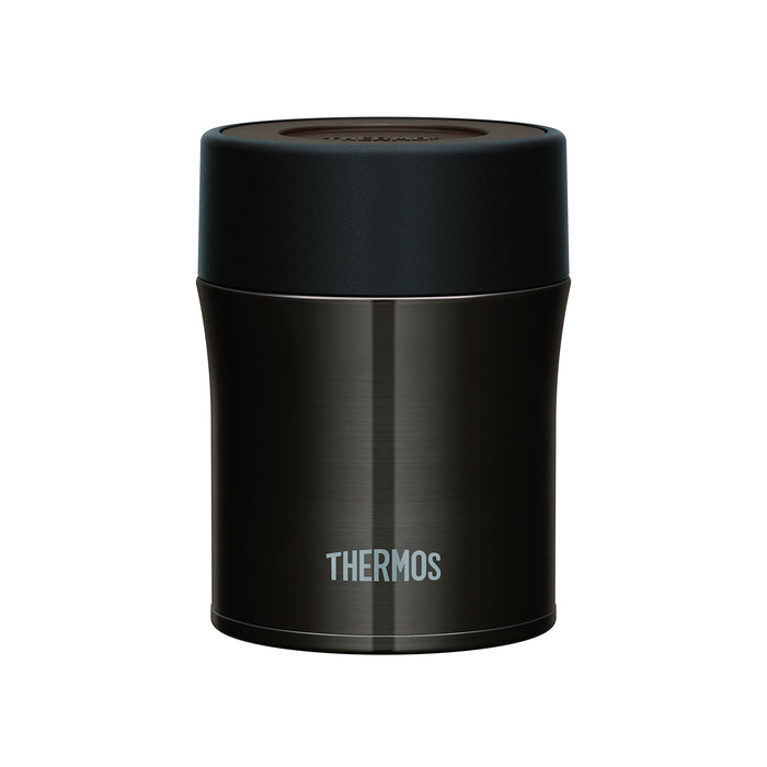 Thermos 0.5L Black Vacuum Insulated Food Container - Jbm-500 Bk-Kiichin - The #1 Place for Japanese Goods in Your Hand!
