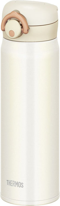 Thermos Japan 500ml Cream White Vacuum Insulated Water Bottle-Kiichin - The #1 Place for Japanese Goods in Your Hand!