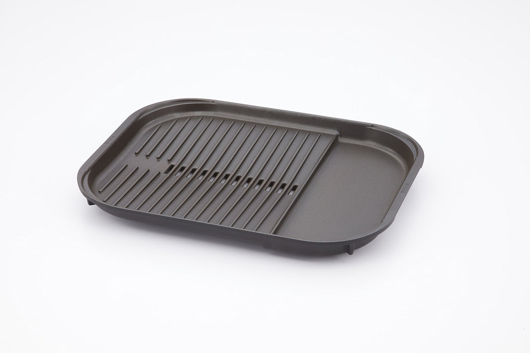 Tiger Thermos Yakiniku Plate 2pc Brown w/Lid CRC-B201-T-Kiichin - The #1 Place for Japanese Goods in Your Hand!