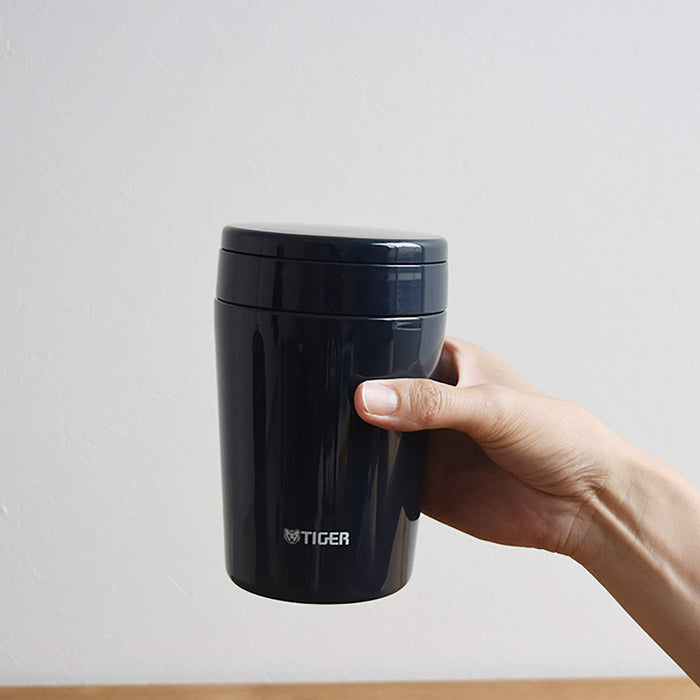 Tiger Thermos Vacuum Insulated Soup Jar - 380ml Indigo Blue-Kiichin - The #1 Place for Japanese Goods in Your Hand!
