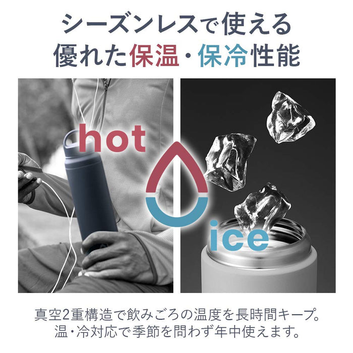 Tiger Thermos 800ml Water Bottle with Slant Handle - Lightweight Stainless Steel, Direct Drinking, Blue-Kiichin - The #1 Place for Japanese Goods in Your Hand!