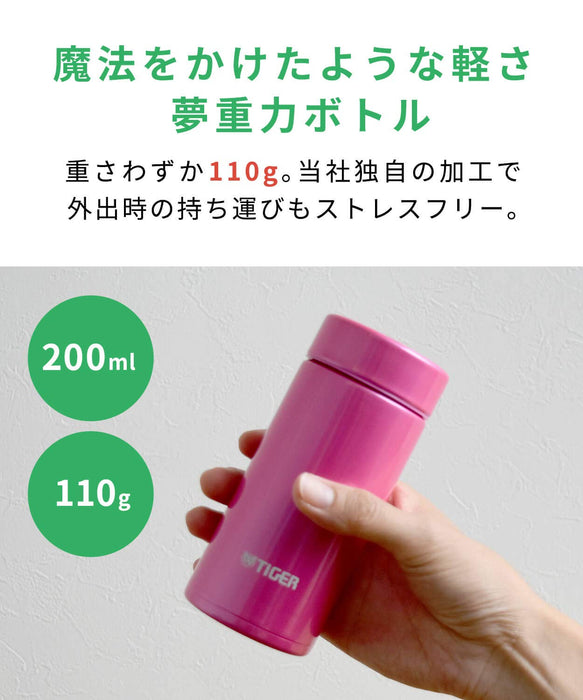Tiger Thermos 6Hr 200ml Screw Mug Bottle Warm/Cold Mmp-J020Kp-Kiichin - The #1 Place for Japanese Goods in Your Hand!
