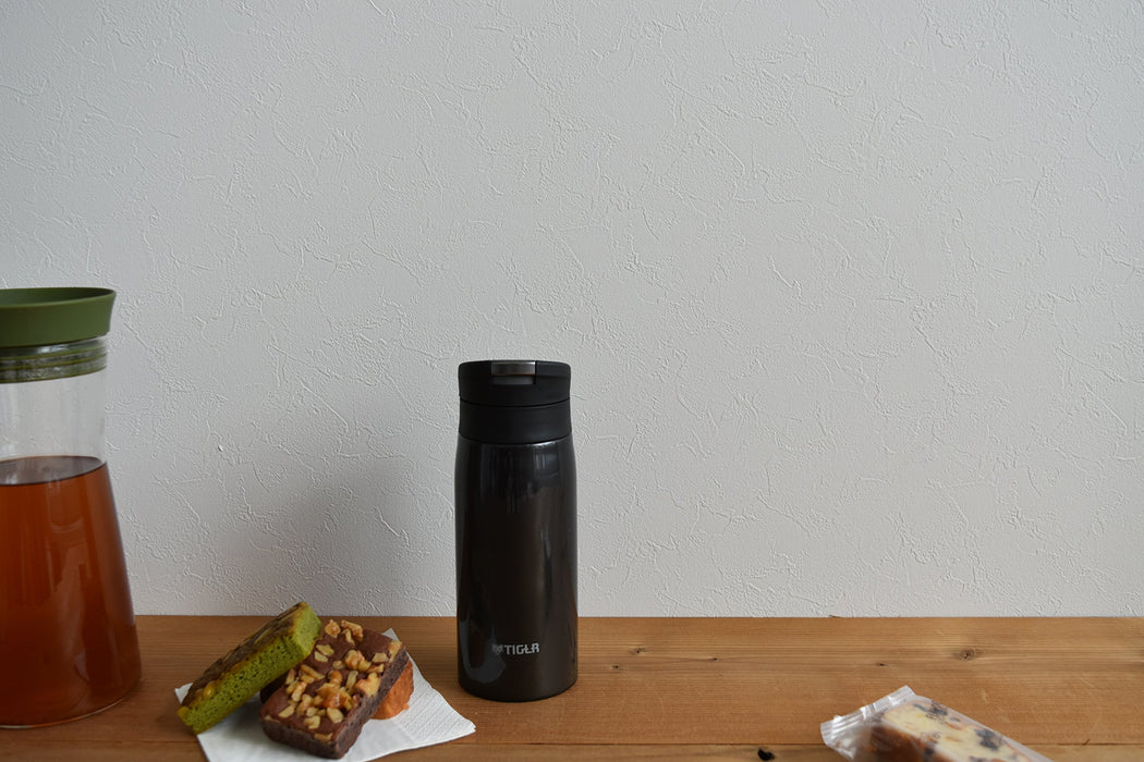 Tiger Thermos 350ml Direct Drink Stainless Steel Mini Bottle Auto Lock-Kiichin - The #1 Place for Japanese Goods in Your Hand!