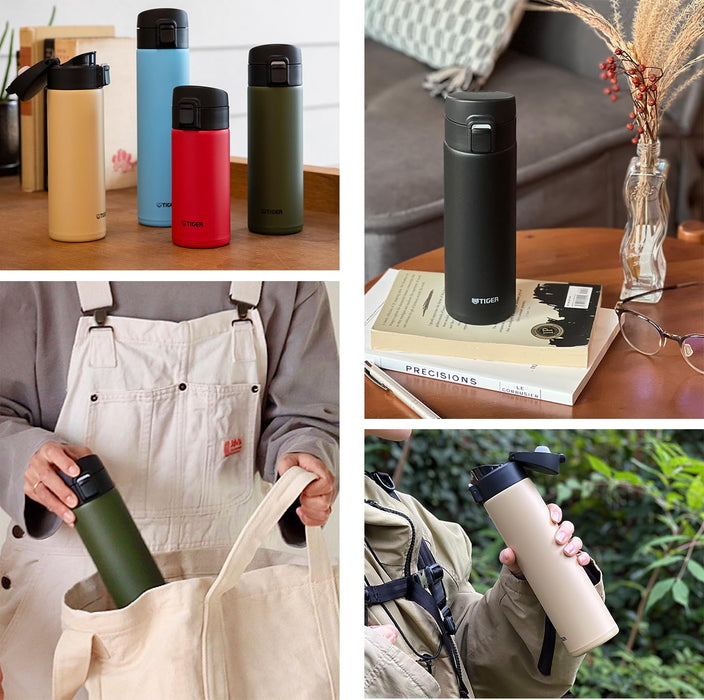 Tiger Thermos 480ml Mug Bottle Stainless Steel Vacuum Insulated-Kiichin - The #1 Place for Japanese Goods in Your Hand!