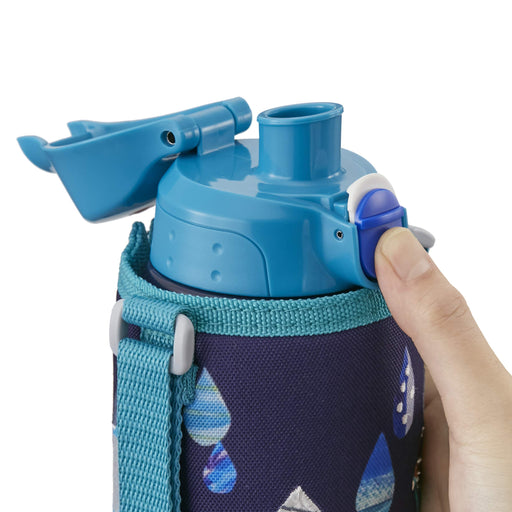 Tiger Thermos 800ml Stainless Steel Water Bottle - 2-Way Shizuku Blue-Kiichin - The #1 Place for Japanese Goods in Your Hand!