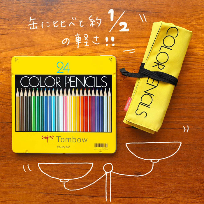 Tombow Japan Colored Pencils 36 Colors Roll Case + Mini Sharpener-Kiichin - The #1 Place for Japanese Goods in Your Hand!