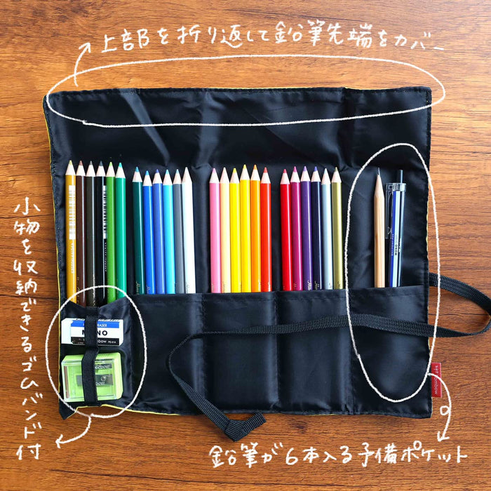 Tombow Japan Colored Pencils 36 Colors Roll Case + Mini Sharpener-Kiichin - The #1 Place for Japanese Goods in Your Hand!