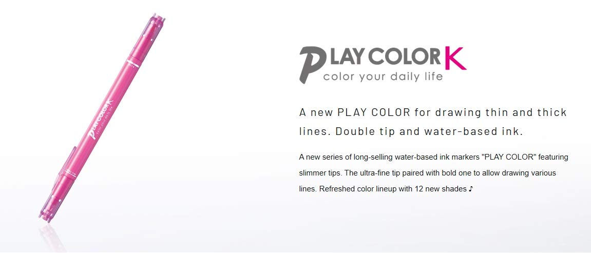 Tombow Japan Play Color K 36 Colors Felt-Tip Pen - Water-Based and User-Friendly-Kiichin - The #1 Place for Japanese Goods in Your Hand!
