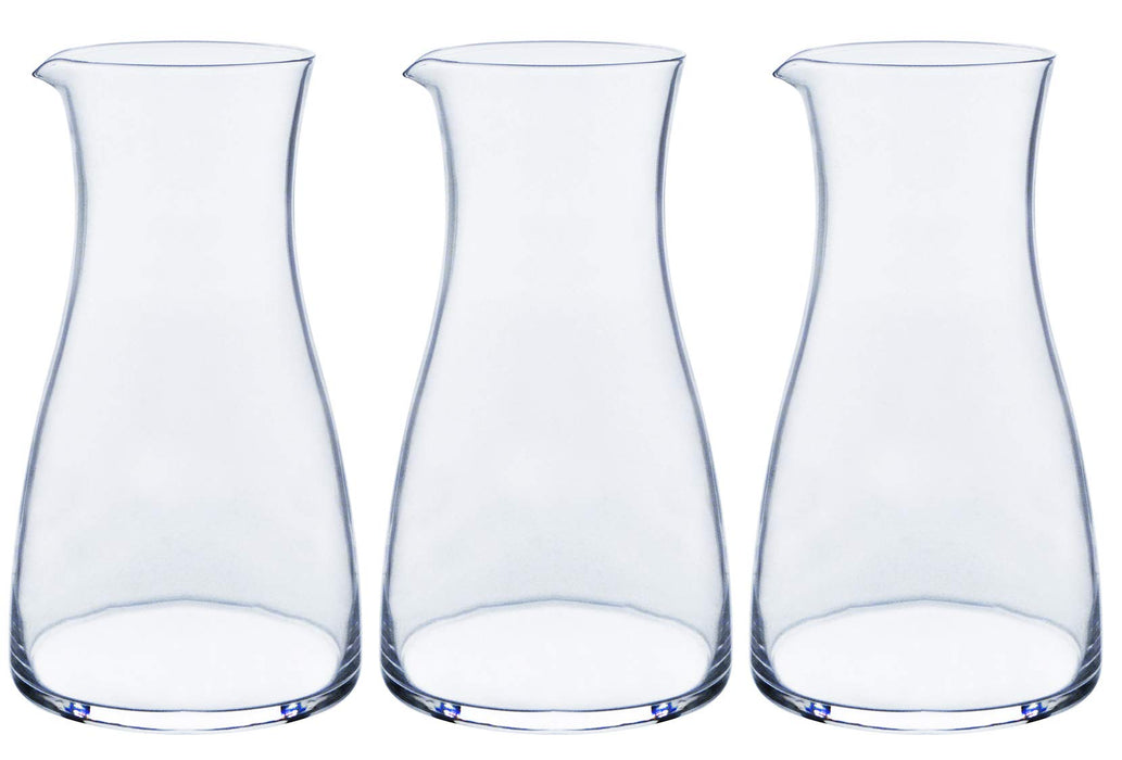 Toyo Sasaki Glass Cold Sake Carafe - 310ml - Japan Made - Dishwasher Safe - 3Pcs-Kiichin - The #1 Place for Japanese Goods in Your Hand!