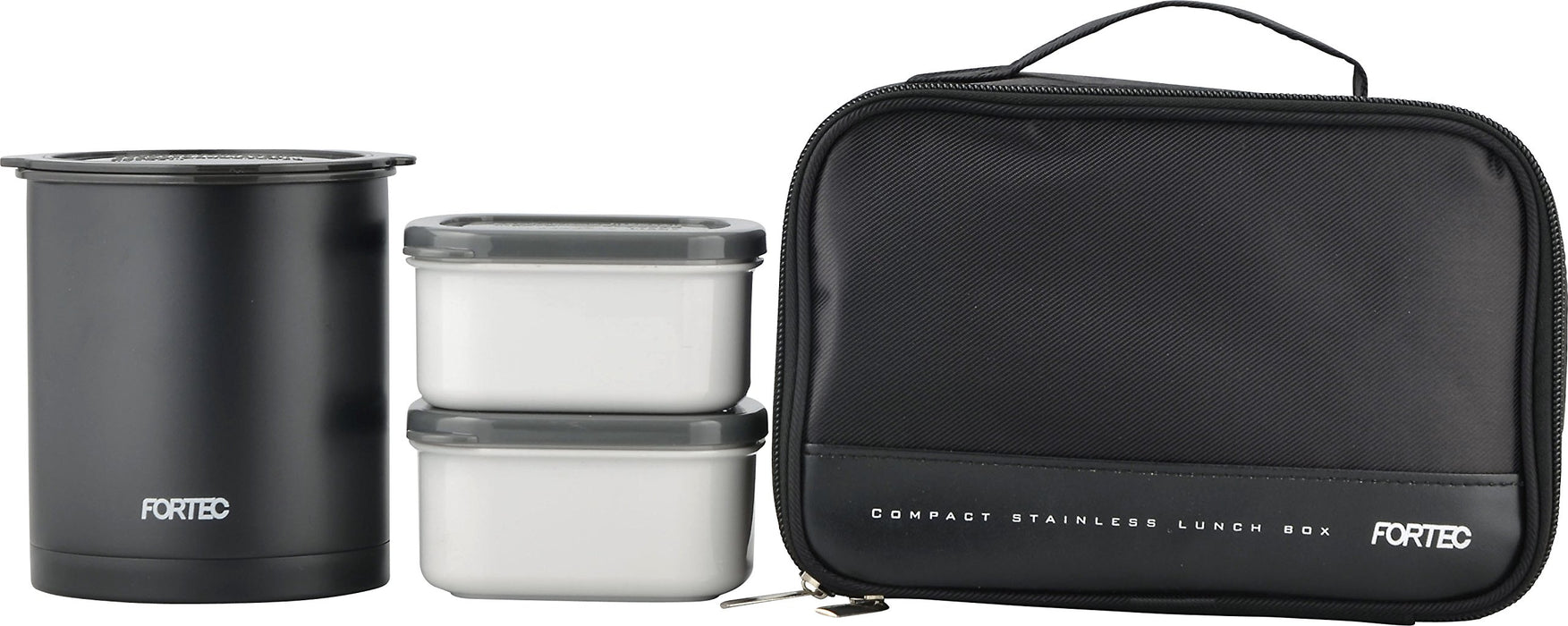 Japanese Wahei Freiz Bento Box - 840ml Black Slim Rice Container with Side Dish Containers, Chopsticks, and Thermal Fortec Lunch - FLR-5958-Kiichin - The #1 Place for Japanese Goods in Your Hand!