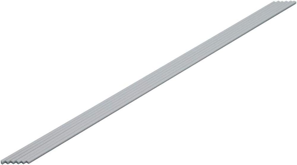 Wave Japan Plastic Square Bar Gray 2.0mm - 6 Pieces Premium Hobby Material-Kiichin - The #1 Place for Japanese Goods in Your Hand!