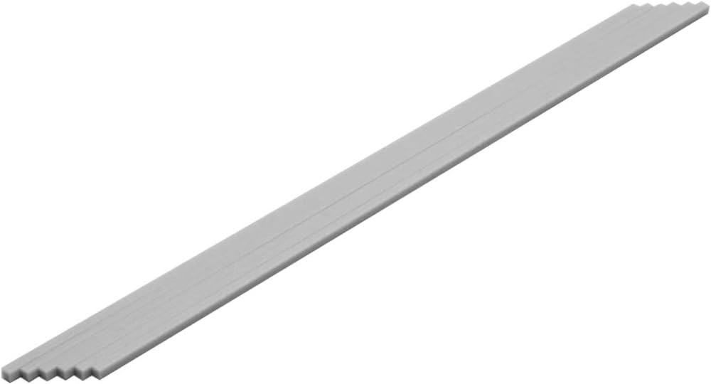 Gray 3.0mm Wave Japan Plastic Square Bar - 6 Pieces Hobby Material-Kiichin - The #1 Place for Japanese Goods in Your Hand!