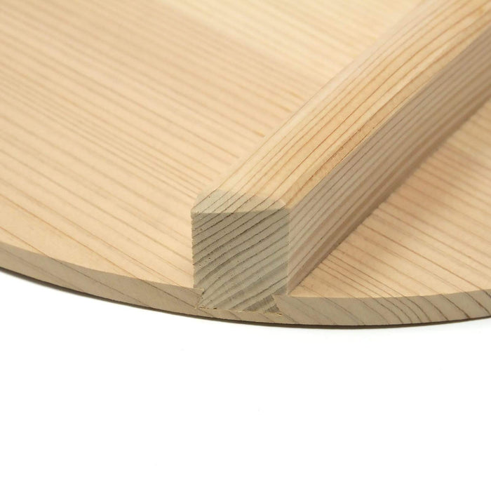 Yamacoh Sawara Cypress Round Wooden Lid for 75cm Hangiri Sushi Rice Mixing Bowl-Kiichin - The #1 Place for Japanese Goods in Your Hand!