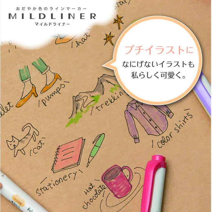 Zebra Mildliner 25 Color Set - User-Friendly Highlighters-Kiichin - The #1 Place for Japanese Goods in Your Hand!