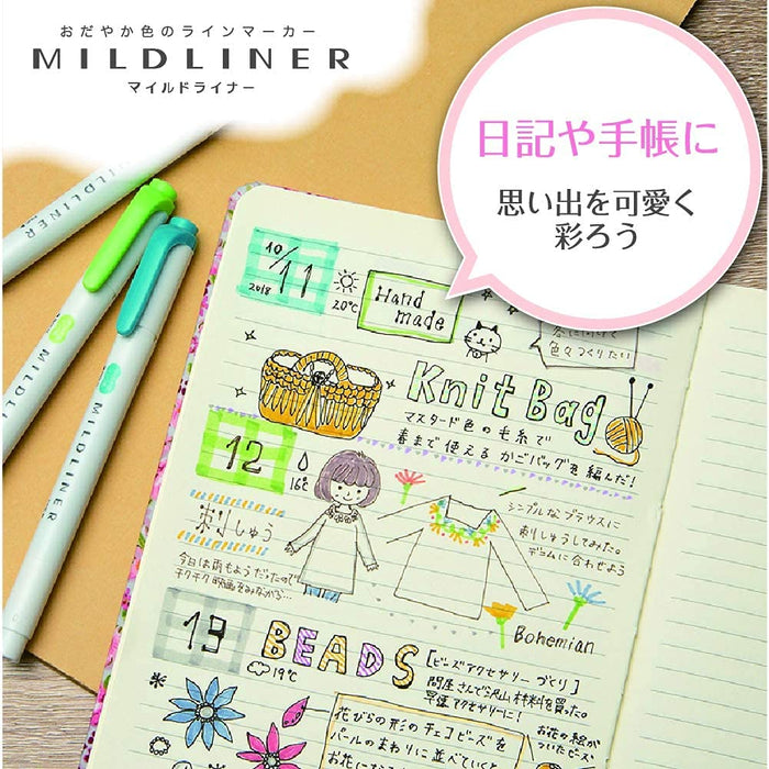 Zebra Japan Mildliner Highlighter Set - 25 Colors with Box Case-Kiichin - The #1 Place for Japanese Goods in Your Hand!