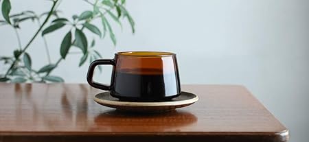KINTO Sepia Non-Slip Teak Wood Saucer 130mm 21745