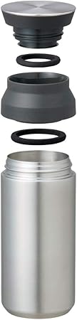 KINTO Travel Tumbler 350mL White Double-Walled Insulated Vacuum Flask
