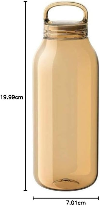 KINTO 500ml Amber Water Bottle Lightweight Dishwasher Safe Model 20392