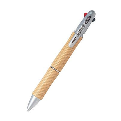Pilot 3-Color Ballpoint Pen with Wood Grain Axis Bkj1Skm-Kiichin - The #1 Place for Japanese Goods in Your Hand!