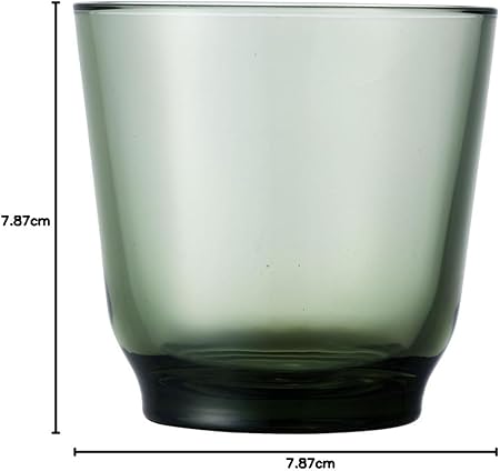 KINTO Glass Hibi Tumbler Green 220ml 26872 Lightweight and Durable Design