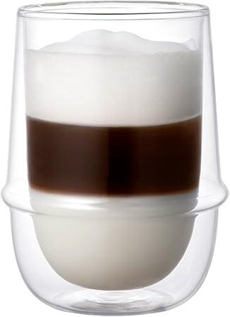 KINTO Kronos 350ml Double Wall Ice Tea Glass Heat & Microwave Safe Gift