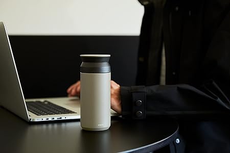 KINTO 350ml Travel Tumbler Sand Beige Vacuum Double Walled Insulation
