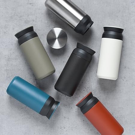 KINTO 500ml Red Travel Tumbler - Vacuum Insulated for Hot & Cold Drinks