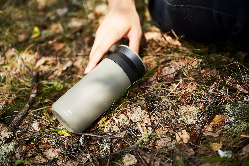 KINTO 350ml Travel Tumbler Sand Beige Vacuum Double Walled Insulation