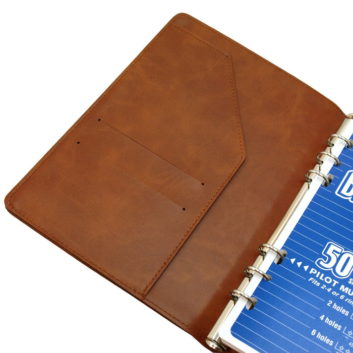 Pilot A5 Wine Red Notebook with 15mm 6-Hole Ring System - PA501280WR-Kiichin - The #1 Place for Japanese Goods in Your Hand!