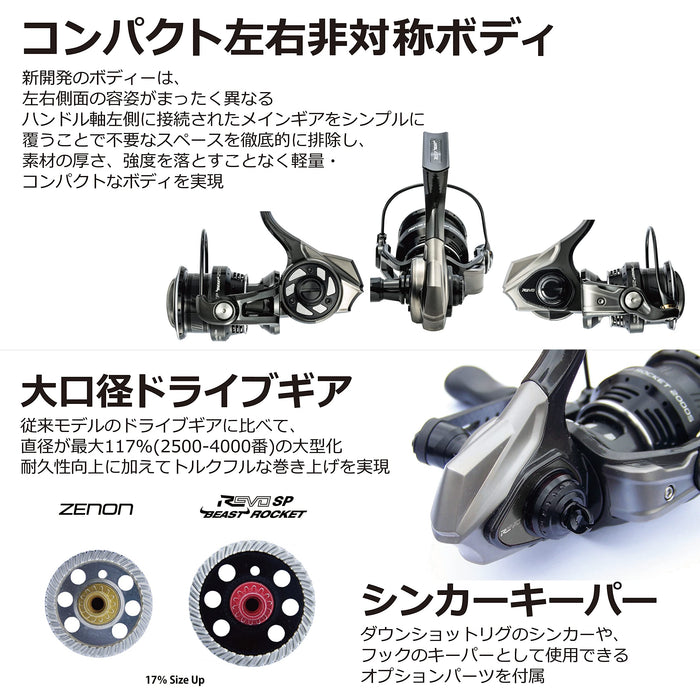 Abu Garcia Revo Beast Spinning Reel 4000Sh High Performance Fishing Reel-Kiichin - The #1 Place for Japanese Goods in Your Hand!