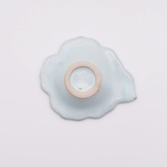 Aito Hana Small Plate 8x7cm Mizuhada Seto Ware Dishwasher Microwave Safe
