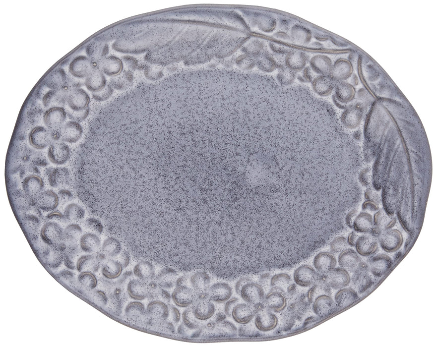 Aito Lien Lien Plate 18cm S Gray Mino Ware Tableware Dishwasher/Microwave 267837-Kiichin - The #1 Place for Japanese Goods in Your Hand!