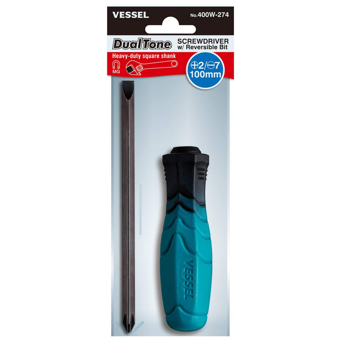 Vessel 400W-274 Dual Tone Square Shaft Replacement Driver 150mm - Amazon Exclusive-Kiichin - The #1 Place for Japanese Goods in Your Hand!