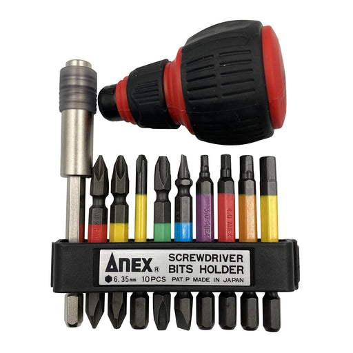 Anex Handle Set of 9 with Interchangeable Extension Holder Acmh9-Eh-Kiichin - The #1 Place for Japanese Goods in Your Hand!