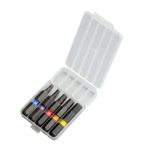 Anex Stool (Annex) Hex Wrench Set Anex Achx5-35L 2.5/3/4/5/6mm Color Bit Single Head Case of 5-Kiichin - The #1 Place for Japanese Goods in Your Hand!