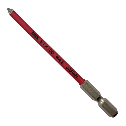 Anex Stool - Slim Tube Single Head Color Bit +1x100 Asp1-1100 Tool-Kiichin - The #1 Place for Japanese Goods in Your Hand!