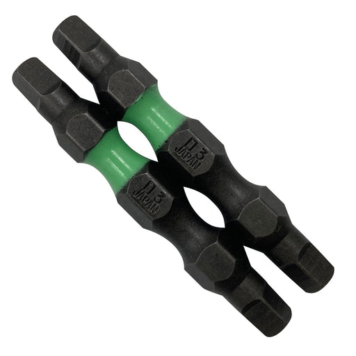 Anex Double-Head Square Color Bit Set Sq#3x45 Set of 2 ACS-3345-Kiichin - The #1 Place for Japanese Goods in Your Hand!