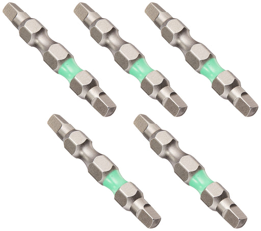 Anex Stool Sq#3 X 45 Double-Headed Set of 5 Square Color Bits Annex Tool Acs5-3345-Kiichin - The #1 Place for Japanese Goods in Your Hand!