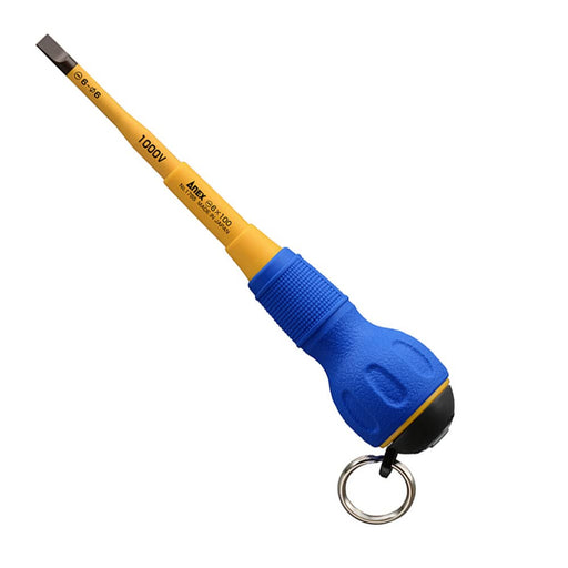 Anex Driver Tool Compatible with 1000V Slim Tip -6X100 Insulated Drop Prevention No.1785-Kiichin - The #1 Place for Japanese Goods in Your Hand!