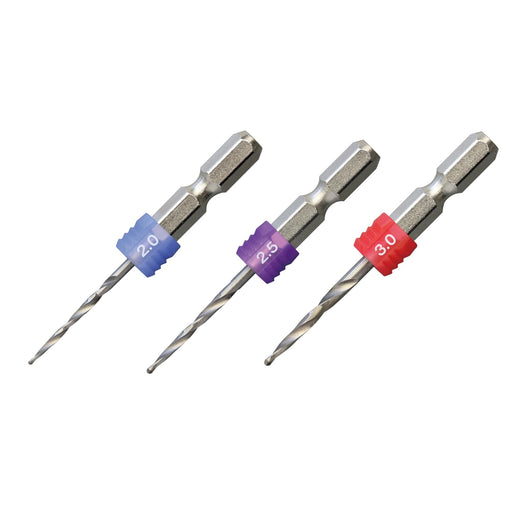 Anex Grip Drill Bit Set 3-Piece Short 2.0/2.5/3.0mm Anex Agks3-2253 Tool-Kiichin - The #1 Place for Japanese Goods in Your Hand!