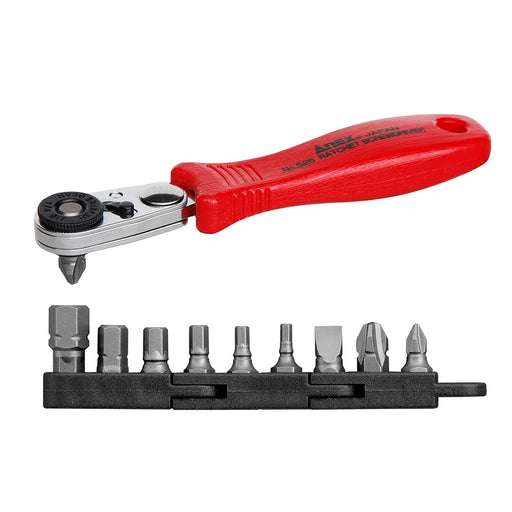 Anex Compact Ratchet Driver Set Anex 10-Piece Straight Type Bit No. 525-10B-Kiichin - The #1 Place for Japanese Goods in Your Hand!