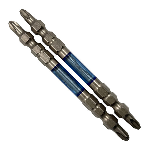 Anex Double-Head Ryutyo Bit Set Slim Plated Finish 2X85 - Set of 2-Kiichin - The #1 Place for Japanese Goods in Your Hand!