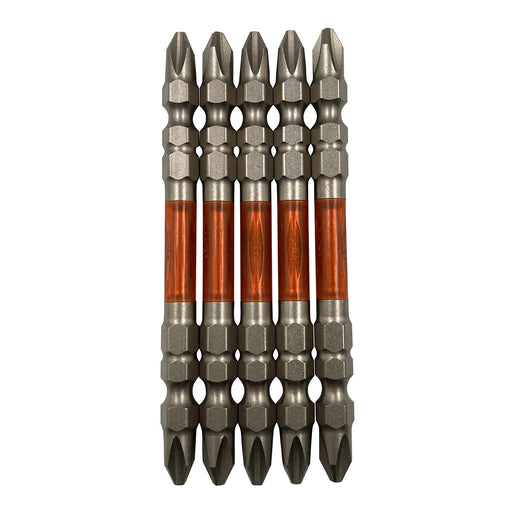 Anex Ryutyo Double-Headed Bit Set Plated Finish +2x85 5pc Arhm5-2085 - Anex Tools-Kiichin - The #1 Place for Japanese Goods in Your Hand!