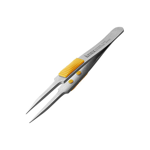 Anex No.214 Extra Fine Sharp Tweezers 115mm SUS410 with Grip-Kiichin - The #1 Place for Japanese Goods in Your Hand!