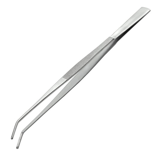 Anex No.159 Stainless Steel Serrated Tweezers with Curved Tip 300mm-Kiichin - The #1 Place for Japanese Goods in Your Hand!