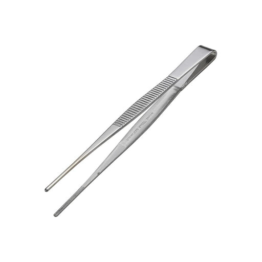 Anex Stool Stainless Steel Straight Tweezers Serrated 125mm Tool No.121-Kiichin - The #1 Place for Japanese Goods in Your Hand!