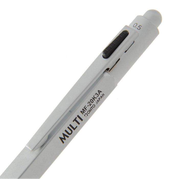 Ohto Silver Multi Ballpoint Pen MF-20K3A - High-Quality Writing Tool-Kiichin - The #1 Place for Japanese Goods in Your Hand!