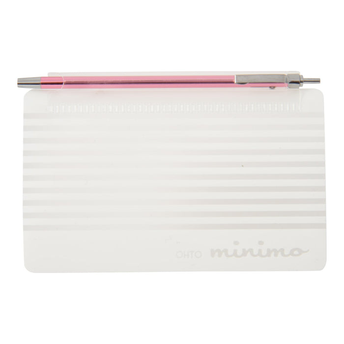 Ohto Minimo NBP-505MN-PK Pink Oil-Based Ballpoint Pen-Kiichin - The #1 Place for Japanese Goods in Your Hand!