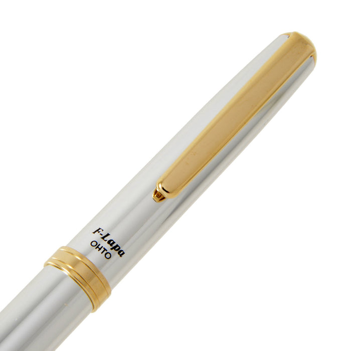 Ohto F-Lapa FF-10Nb-Sv Silver Fountain Pen - Ideal for Professional Writing-Kiichin - The #1 Place for Japanese Goods in Your Hand!