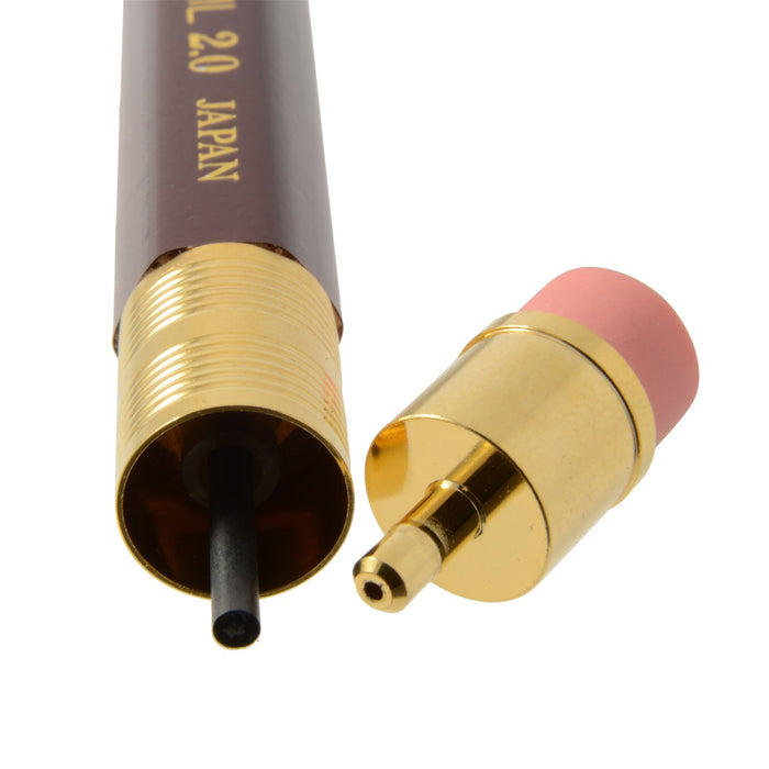 Ohto 2.0 mm Eng Aps-680E Mechanical Pencil with Eraser and Wooden Shaft-Kiichin - The #1 Place for Japanese Goods in Your Hand!